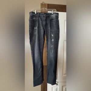 Dolce & Gabbana Gray Denim Jeans with Contrast Stitching